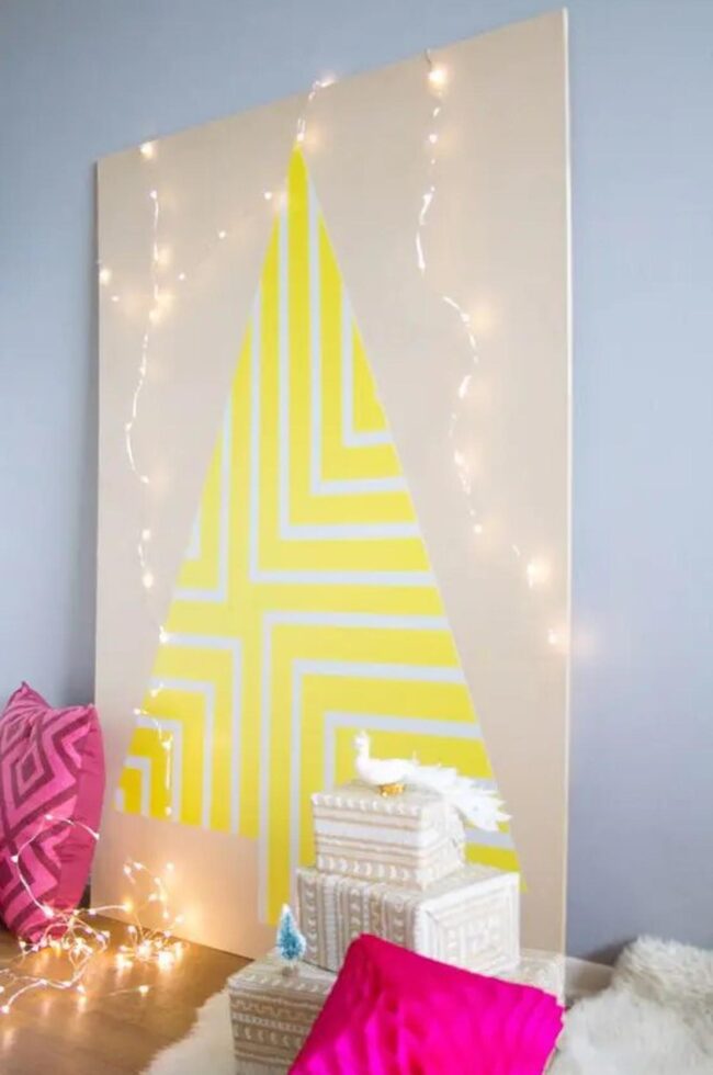 Geometric Yellow Wall Art