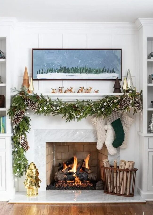 Marble Pine Winter Scene