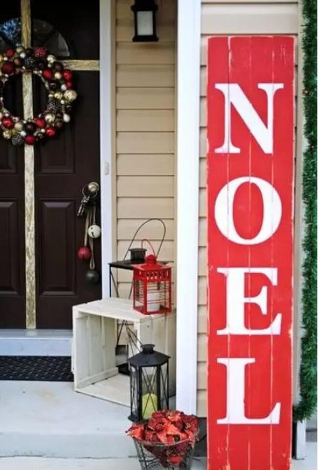 Festive Red Porch