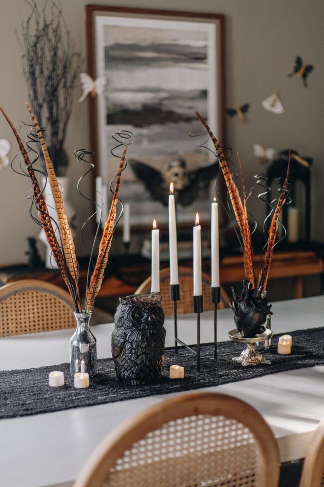 Black Feather Silhouettes