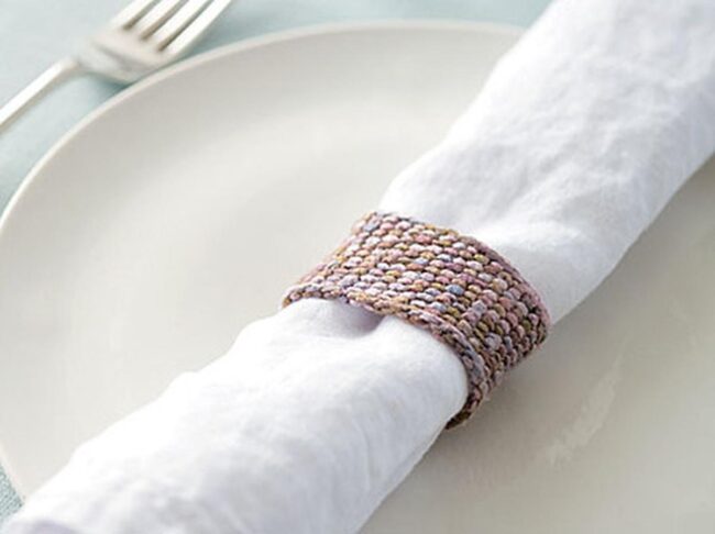 Pastel Napkin Rings Shimmer