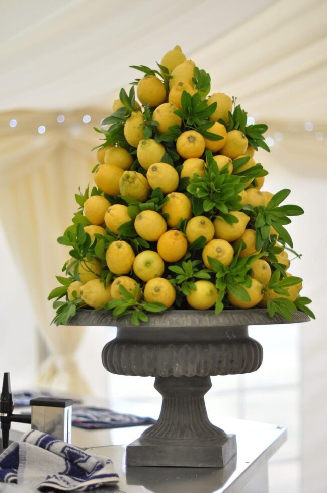 Lemon Yellow Sculptural Stack