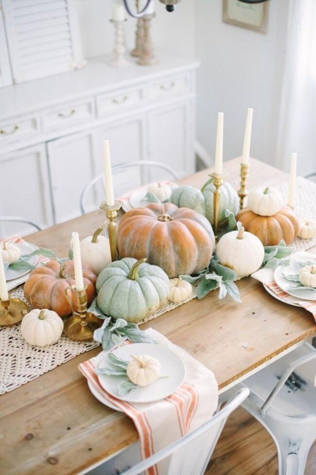 Autumn Brass Pumpkins