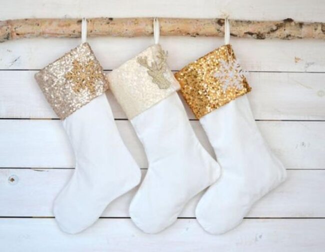 Metallic Winter Stockings