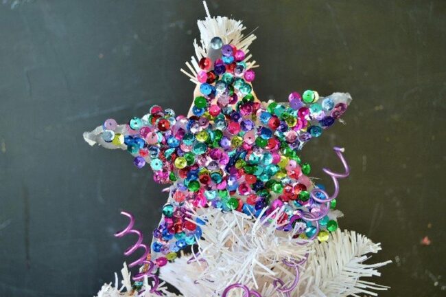 Purple Spiral Ornaments