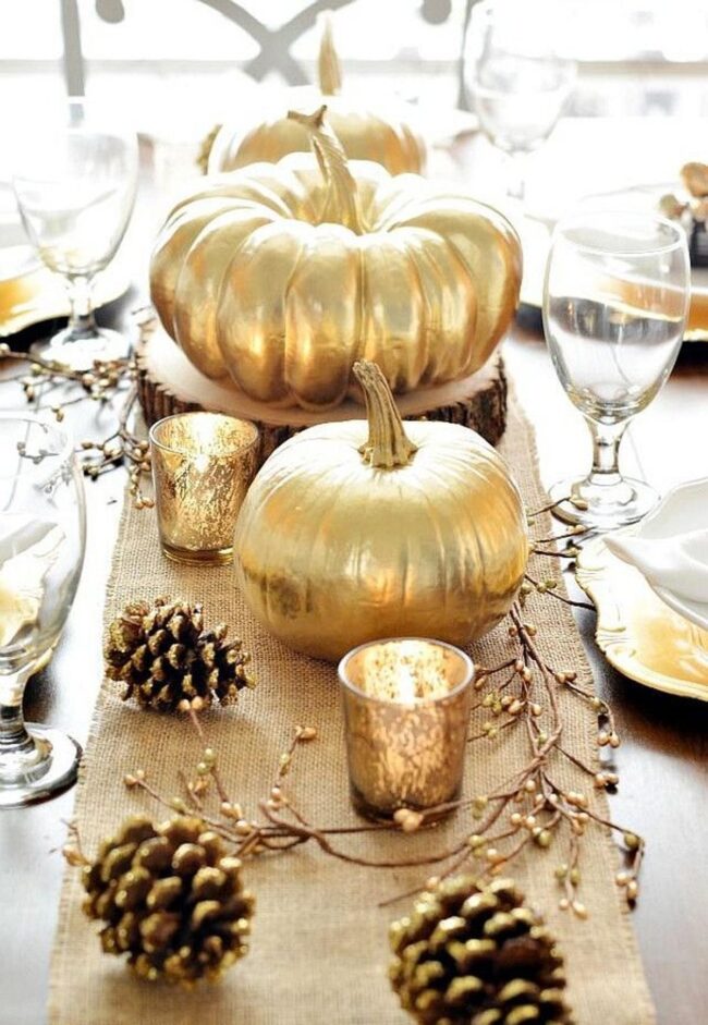 Golden Pumpkins Shine