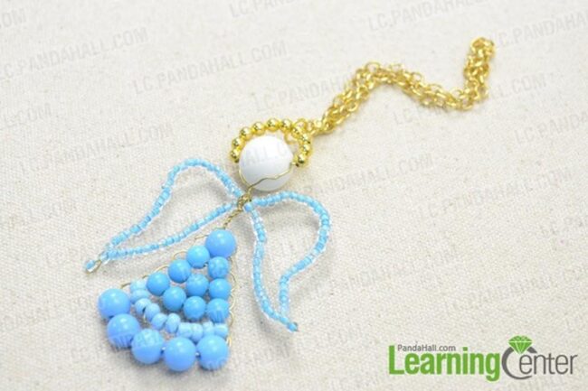 Blue Angel Bead Wings