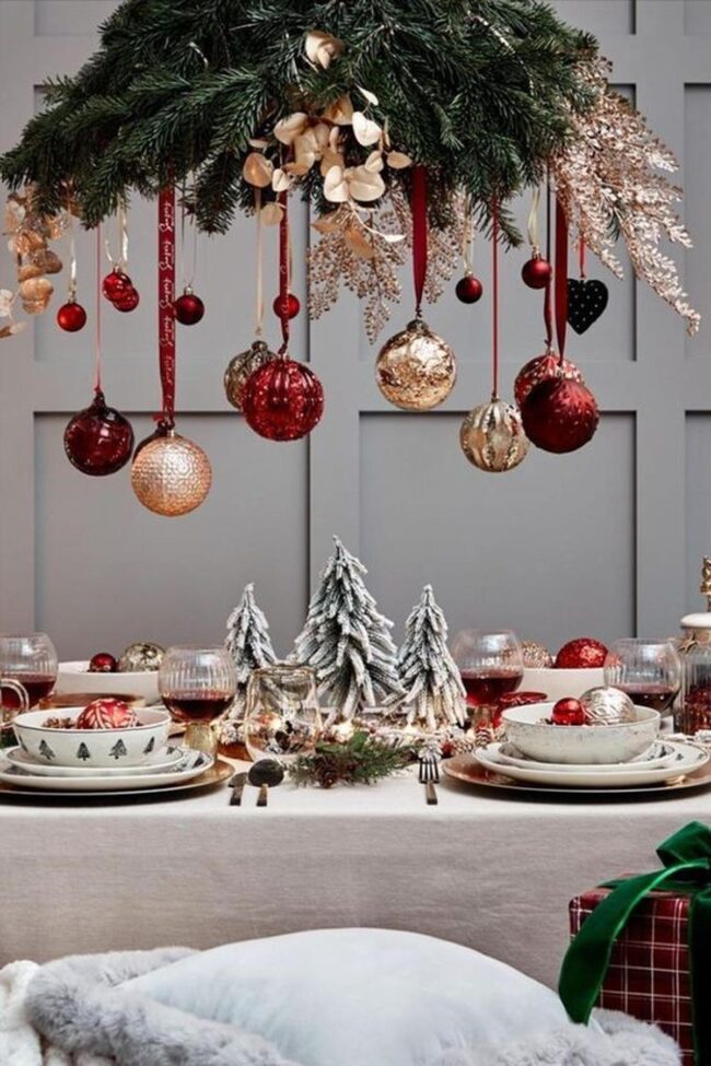 Red Gold Festive Tableau