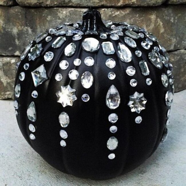 Jeweled Midnight Pumpkins