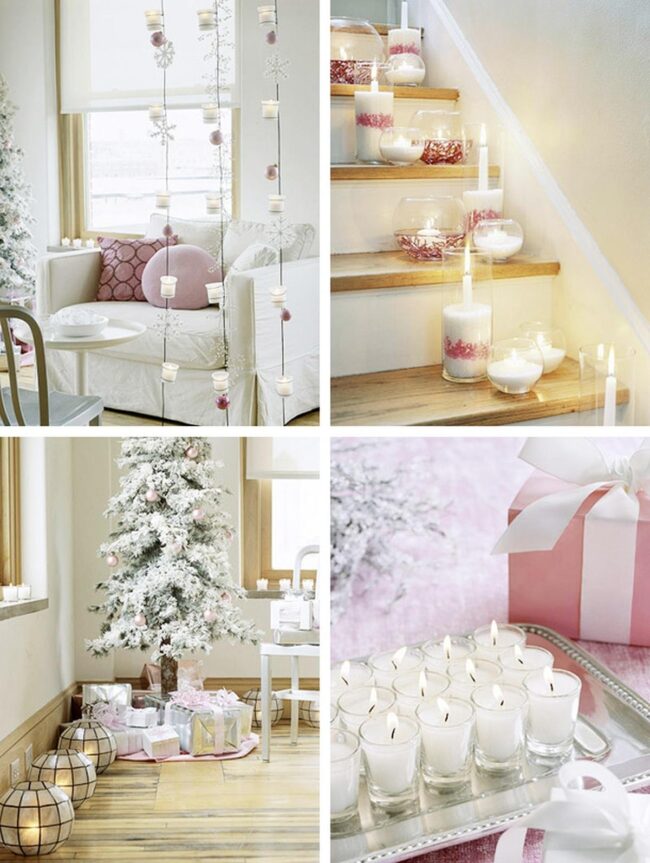 Pink Silver Christmas