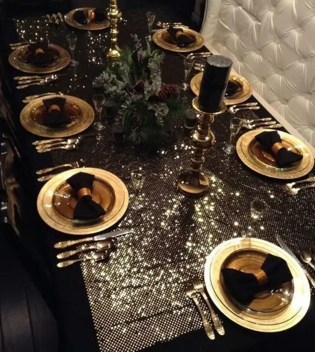Gold Noir Dining