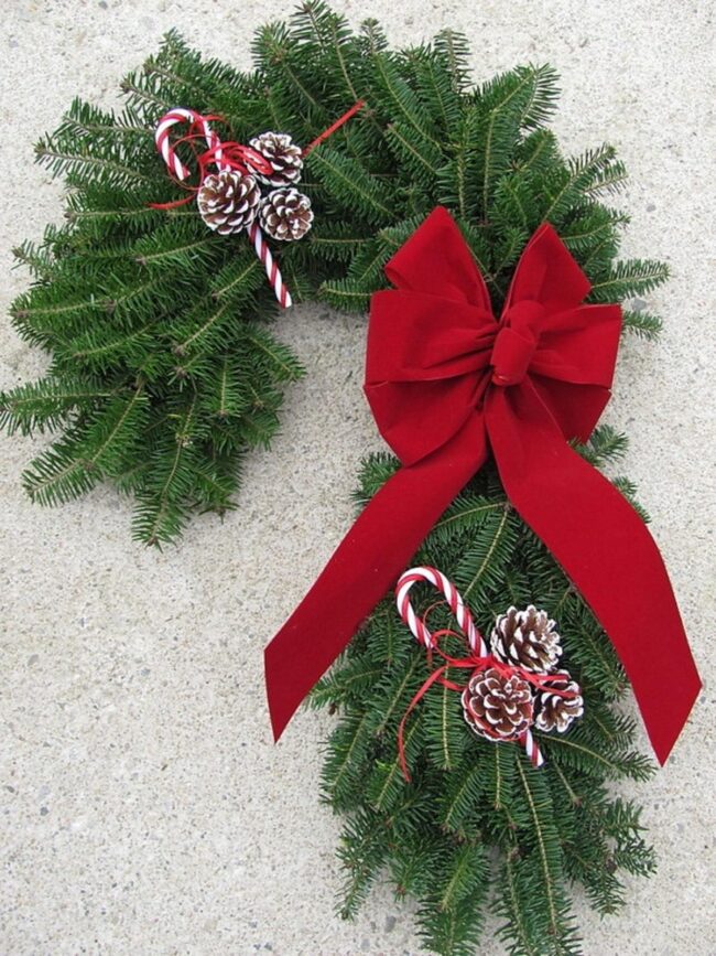 Candy Cane Wreath Symphony