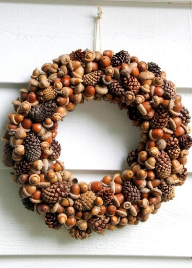 Woodland Pinecone Acorn Wreath