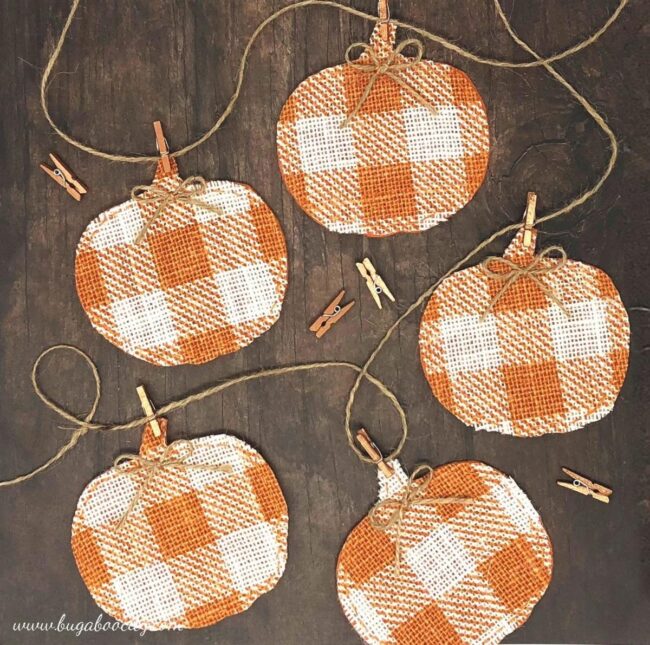 Checkered Pumpkins Handcrafted
