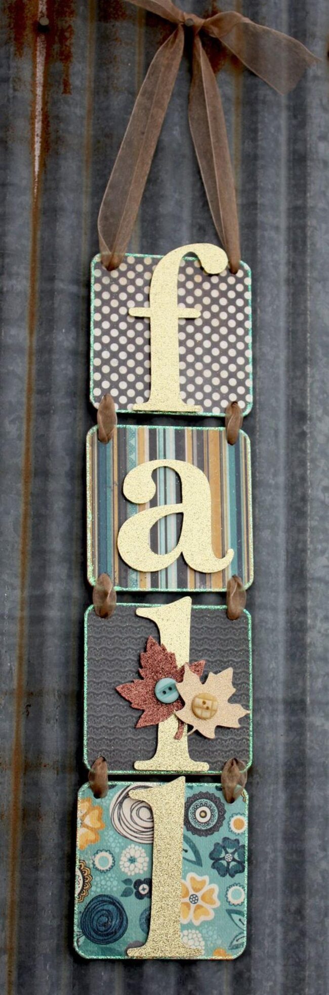 Autumn Metallic Polka