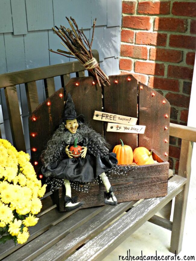 Witchy Orange Doll Scene