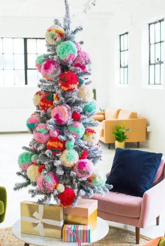 Pink Green Christmas Sparkle