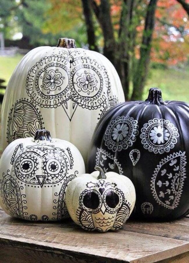 Owl Pumpkins Woodland Whispers