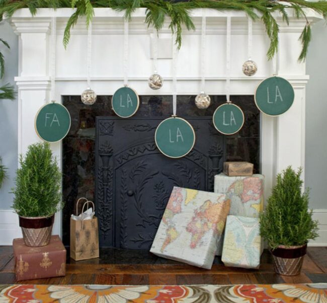 Festive Map Print Celebration