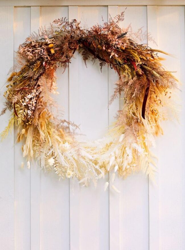 Golden Botanical Wreath