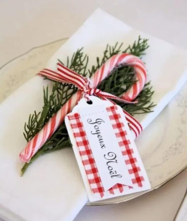 Candy Canes Christmas Elegance
