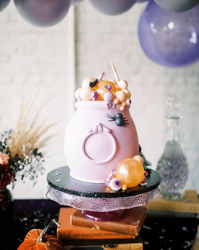 Witchy Purple Halloween Feast