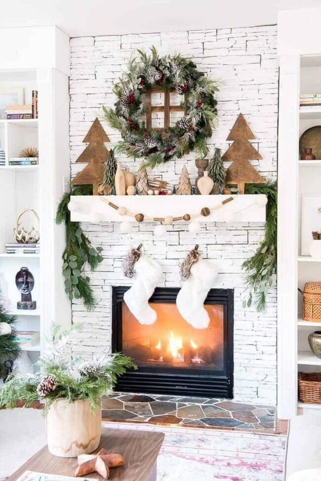White Fireplace