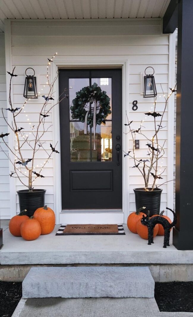 Spooky Orange Pumpkin Entrance