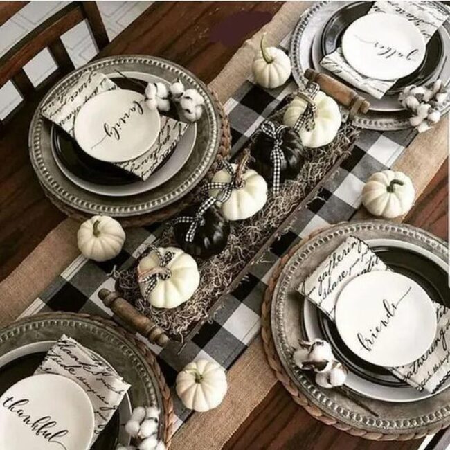 Noir Pumpkin Tablescape