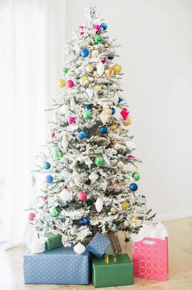 Frosty White Winter Tree