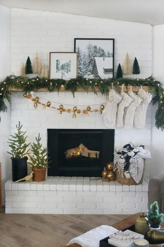 Emerald Pine Fireplace Glow