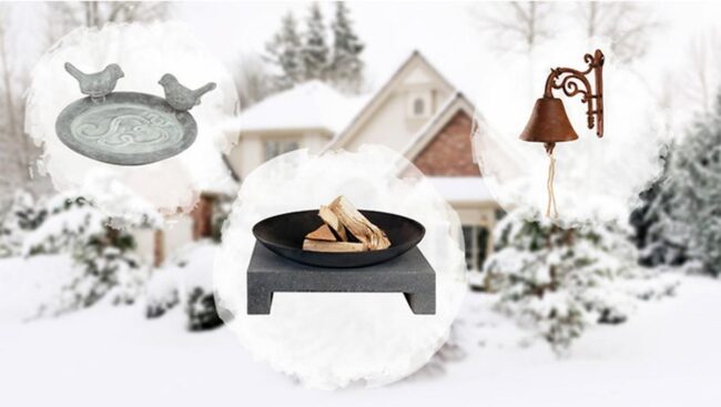 Snow Perched Metalwork