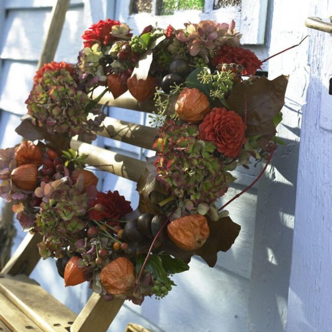 Fiery Autumn Wreath Fusion