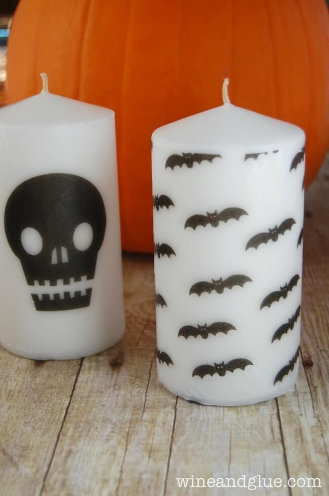 Skull Shadow Candle Design