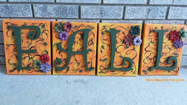 Wooden Blocks Autumn