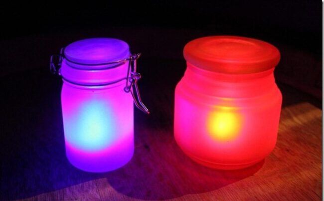 Frosted Glow Jars