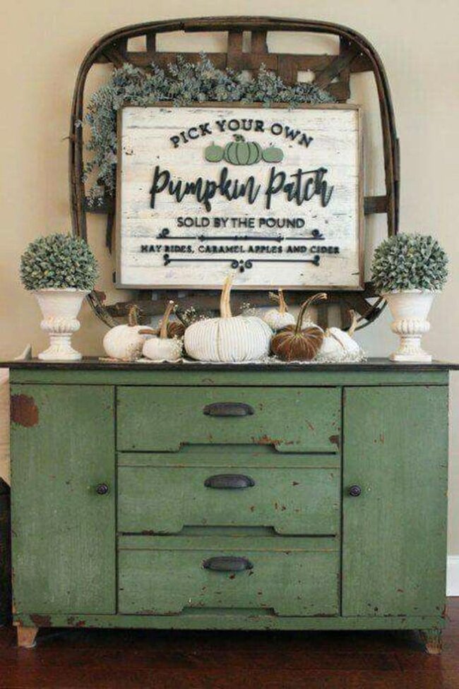 Autumn Green Cabinet
