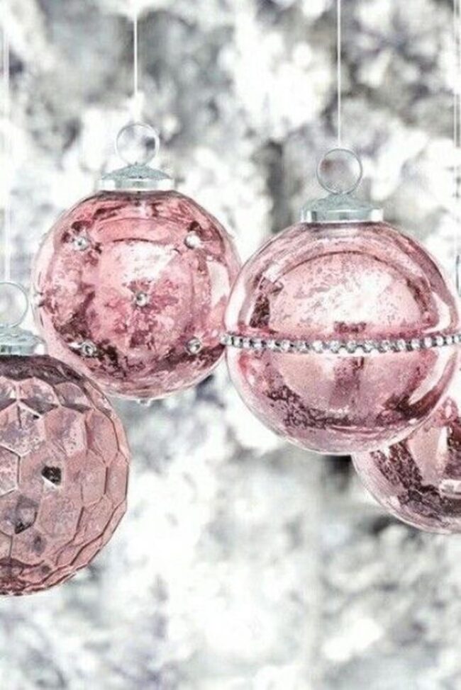 Pink Metallic Baubles
