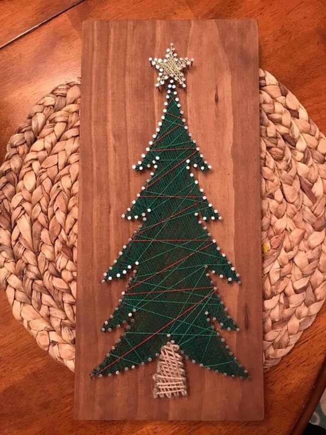 Wooden Stars String Art