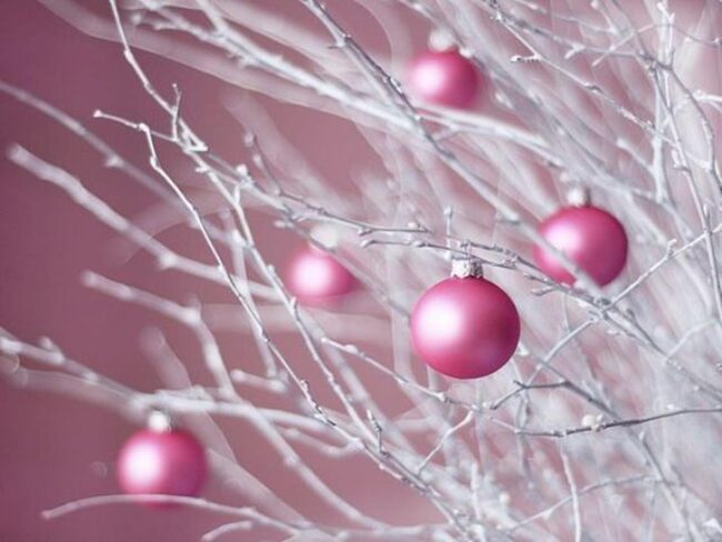 Pale Pink Crystalline Branches