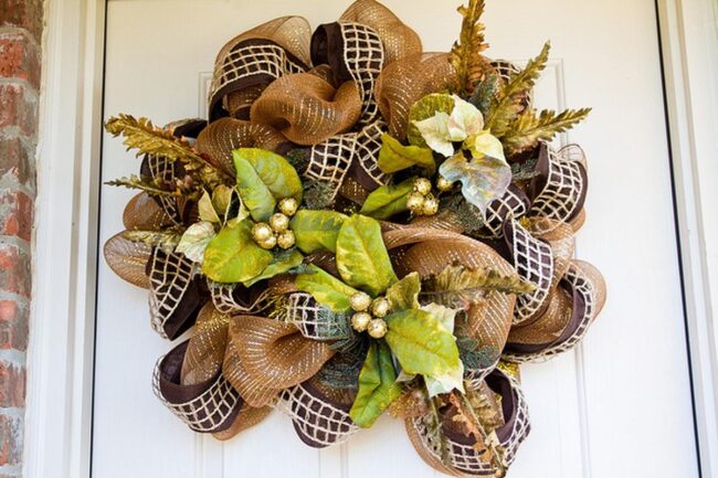 Golden Berry Wreath