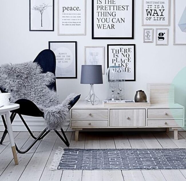 Nordic Black Wooden Floor