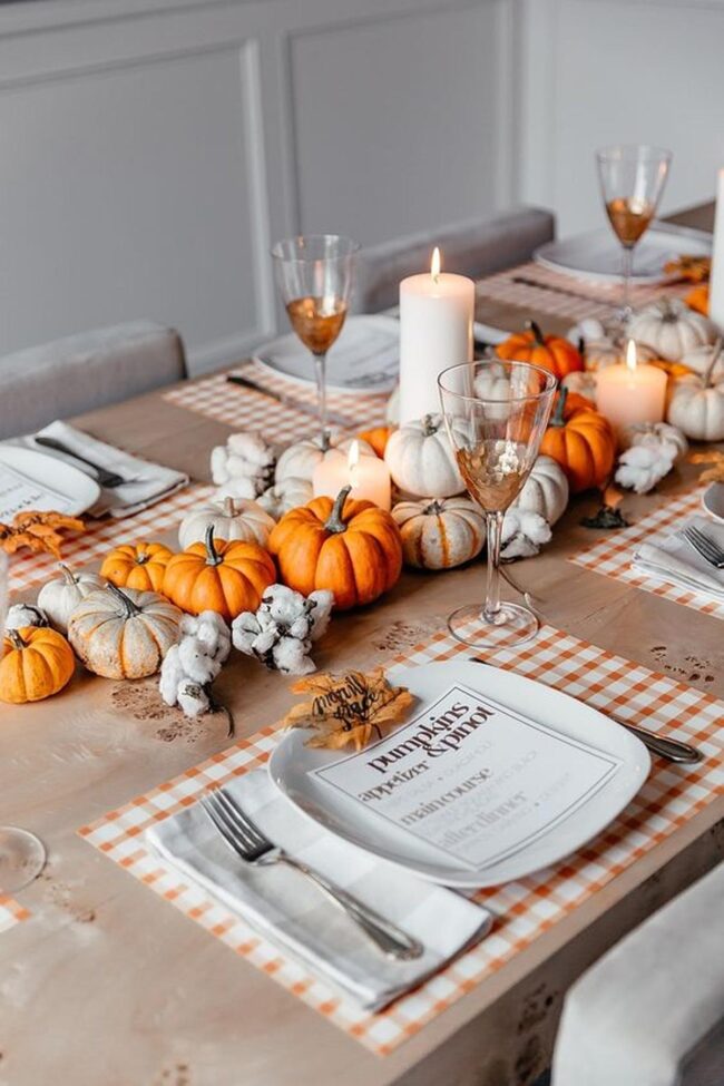 Pumpkin Gold Tablescape Charm