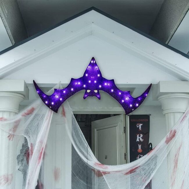 Purple Bats Halloween