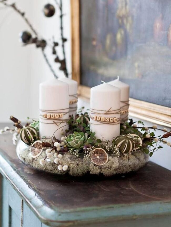 Twine Candles Woodland