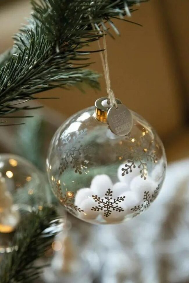 Golden Snowflake Spheres