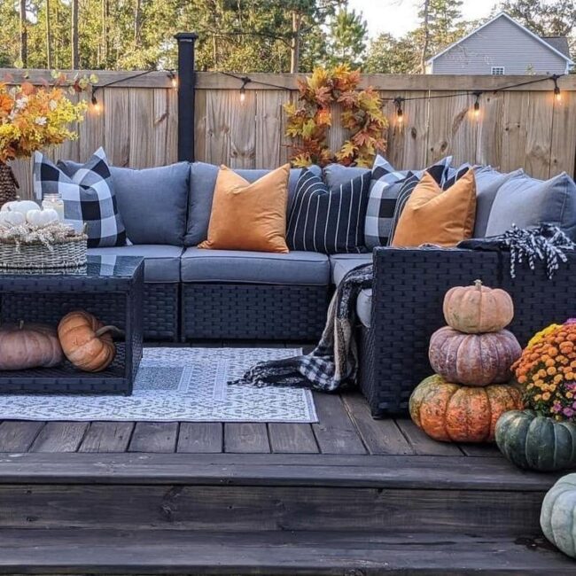 Autumn Orange Wicker Sanctuary