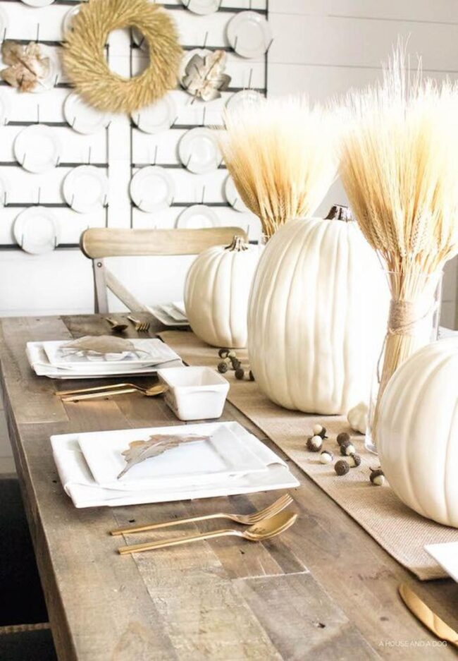 Autumn Wheat Tablescape