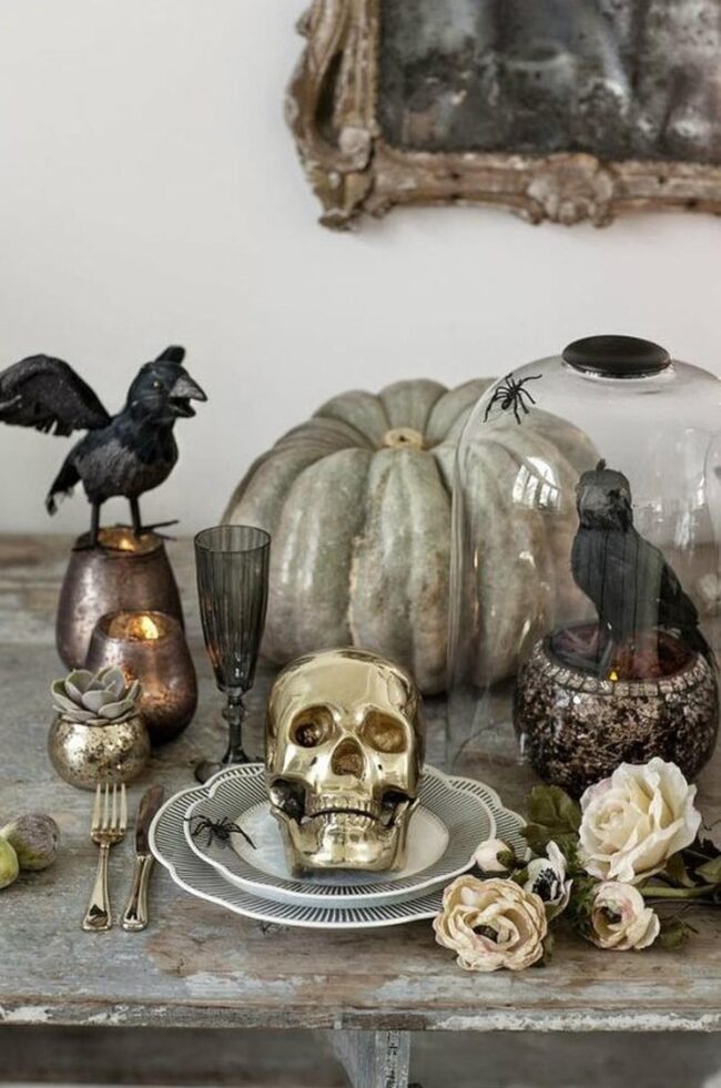 Dark Ravens Halloween Table