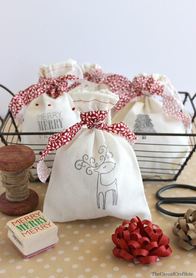 Festive Reindeer Gift Bags